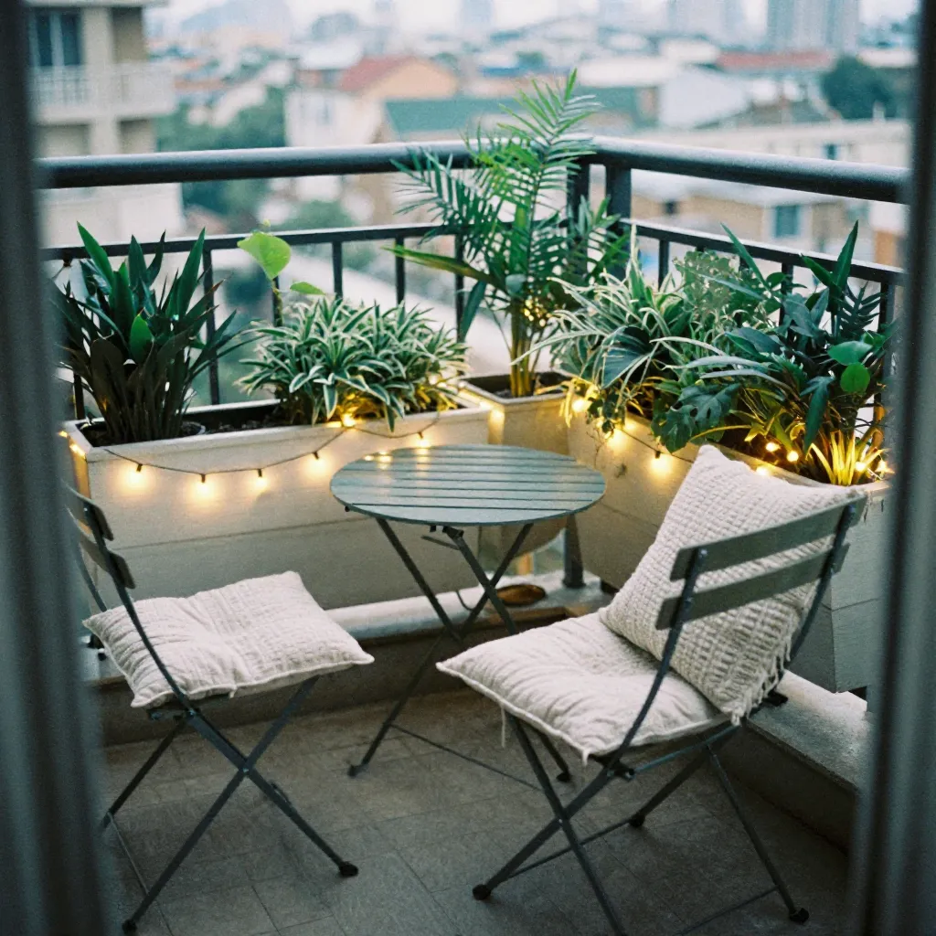 Utendørsrom med komplett belysningsløsning